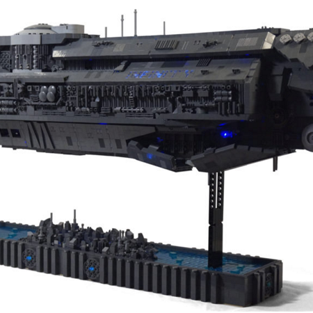 Una nave de Halo hecha de Legos que tomó años en construir