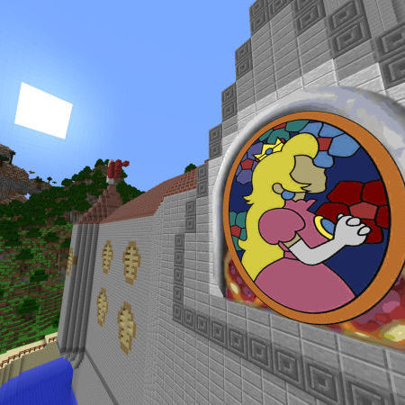 Explora el castillo de la princesa "Peach" de Mario  en Minecraft