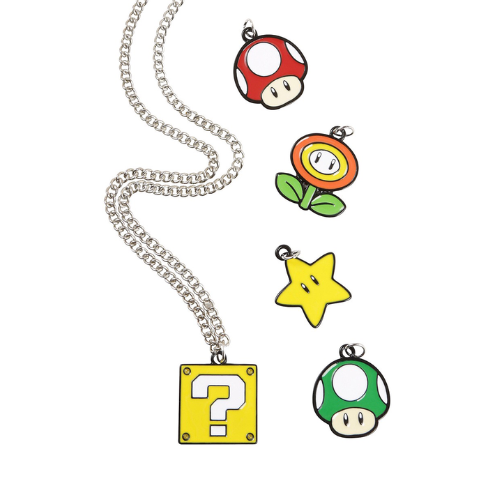 Super Mario - Collar + 4 dijes