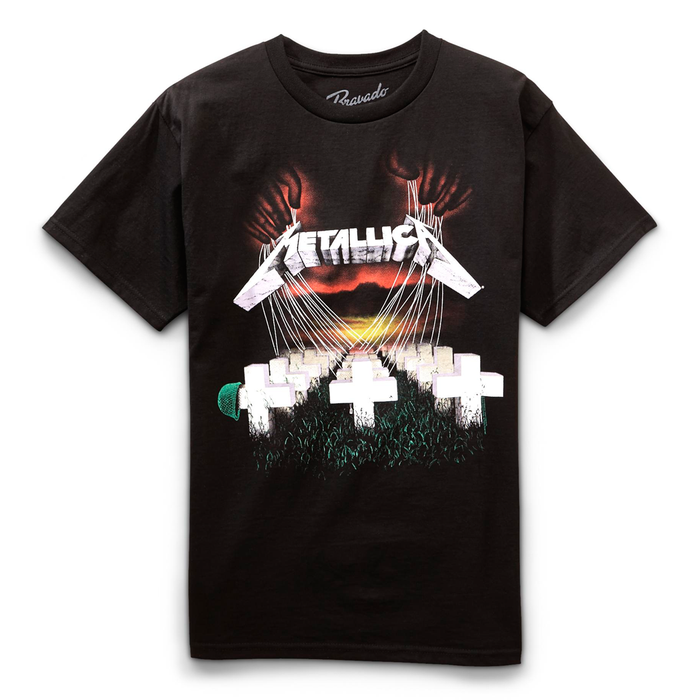 Metallica Camiseta Master of Puppets Hombre DESCUYDADO