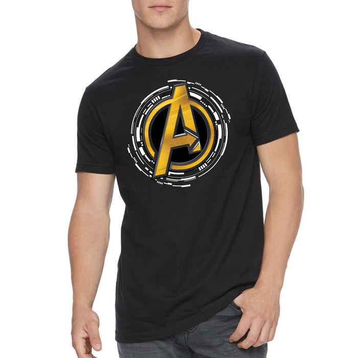 Avengers Infinity War - Camiseta - Logo Dorado - Hombre