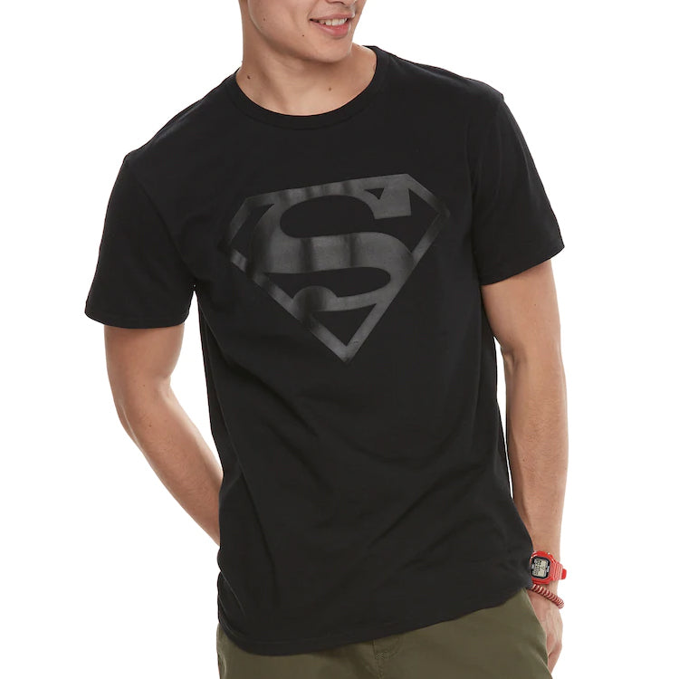 Superman - Camiseta - Black Logo - Hombre — DESCUYDADO