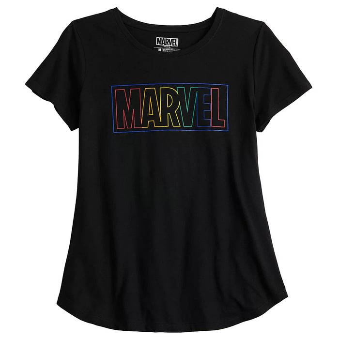 Marvel - Camiseta - Logo Multicolor - Mujer