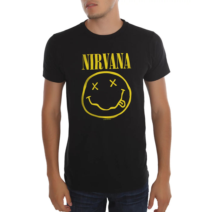 Nirvana - Camiseta - Happy Face - Hombre