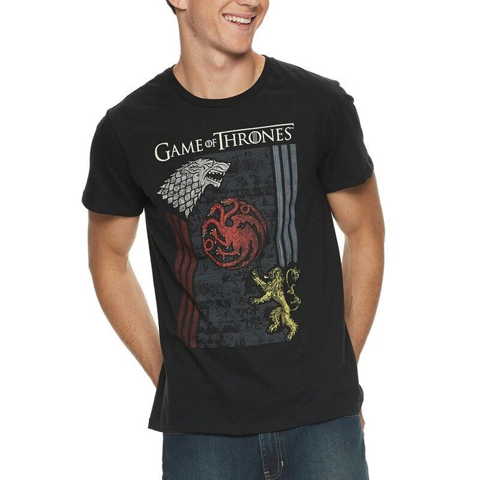 Game of Thrones Camiseta Emblemas Hombre